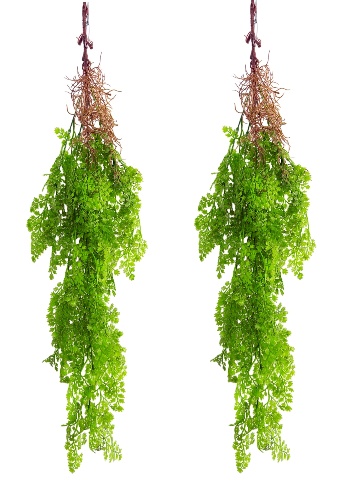 RUBBER TOUCH FERN HANGING